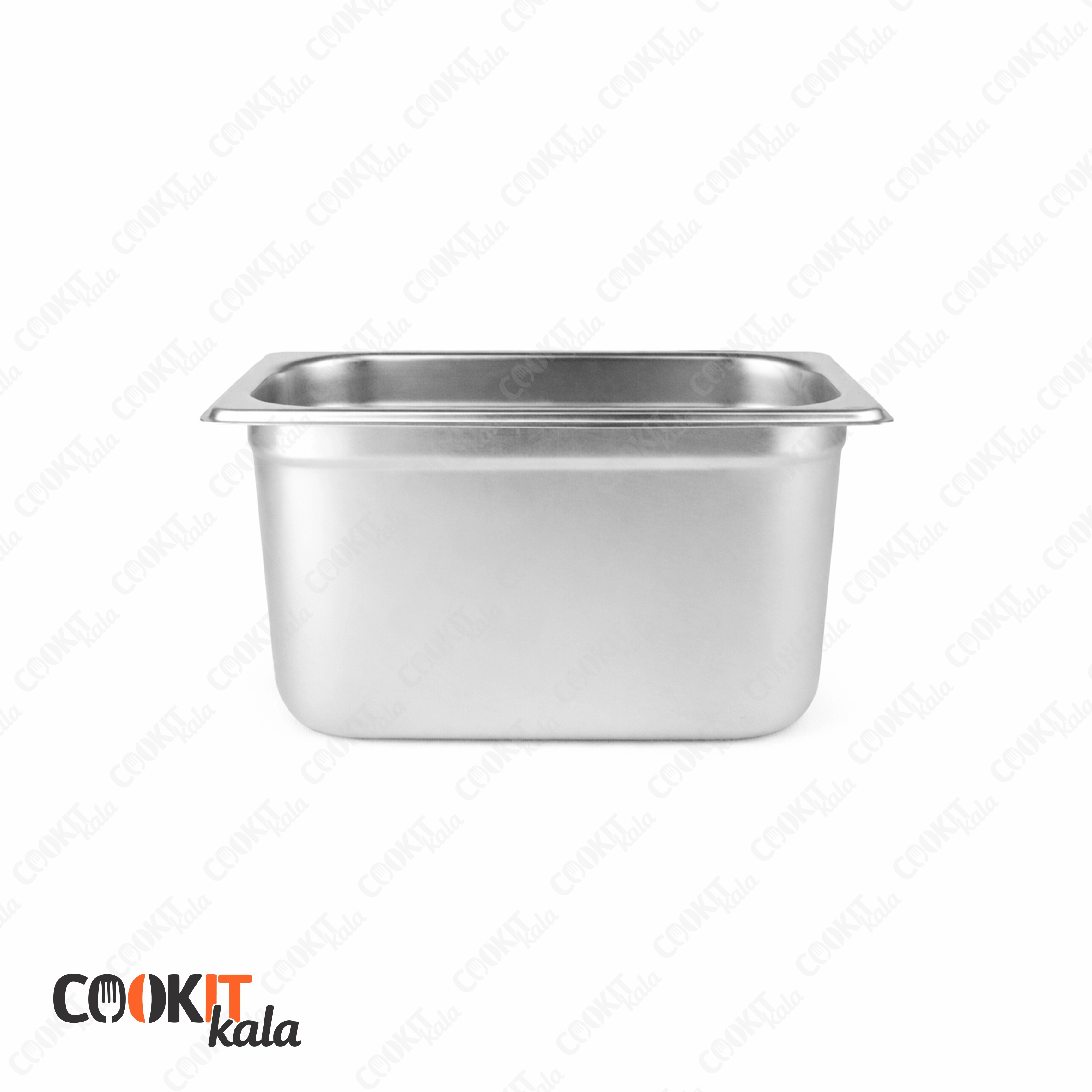 ظرف بن ماری ۱/۳ استیل عمق ۱۵ سانتی‌متر سبک (بدون درب)