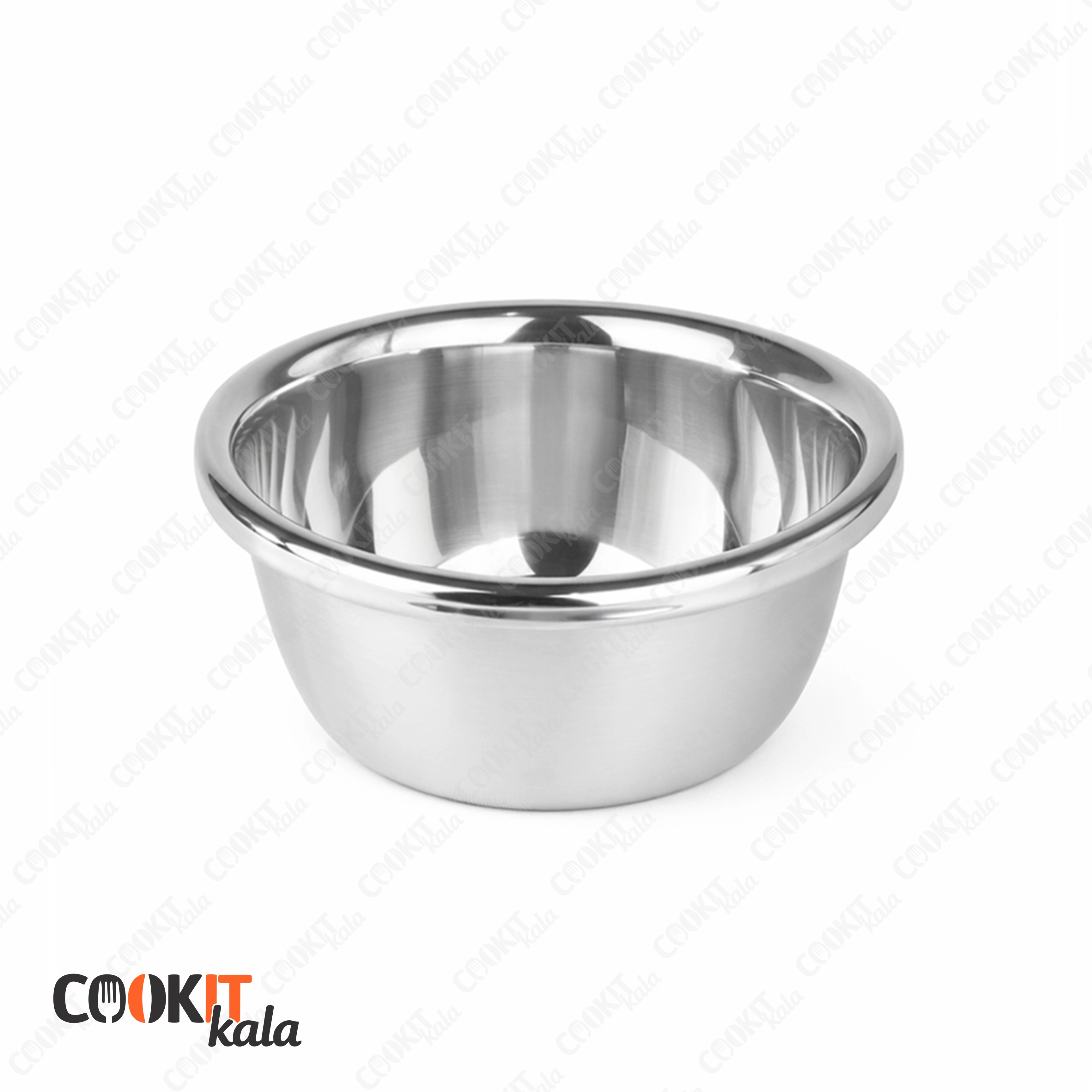 کاسه استیل سایز 22 سانتی متر