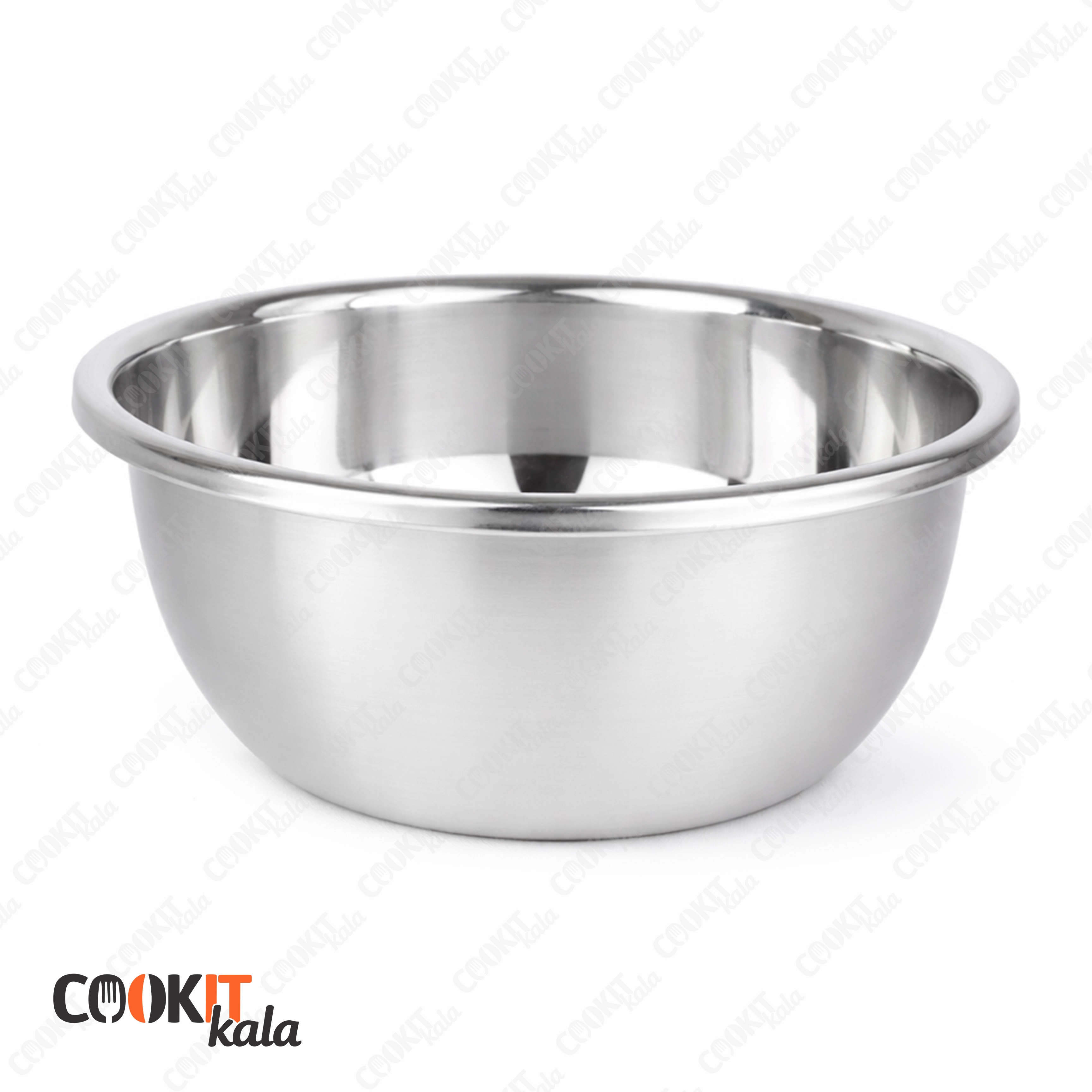 کاسه استیل سایز 38 سانتی متر