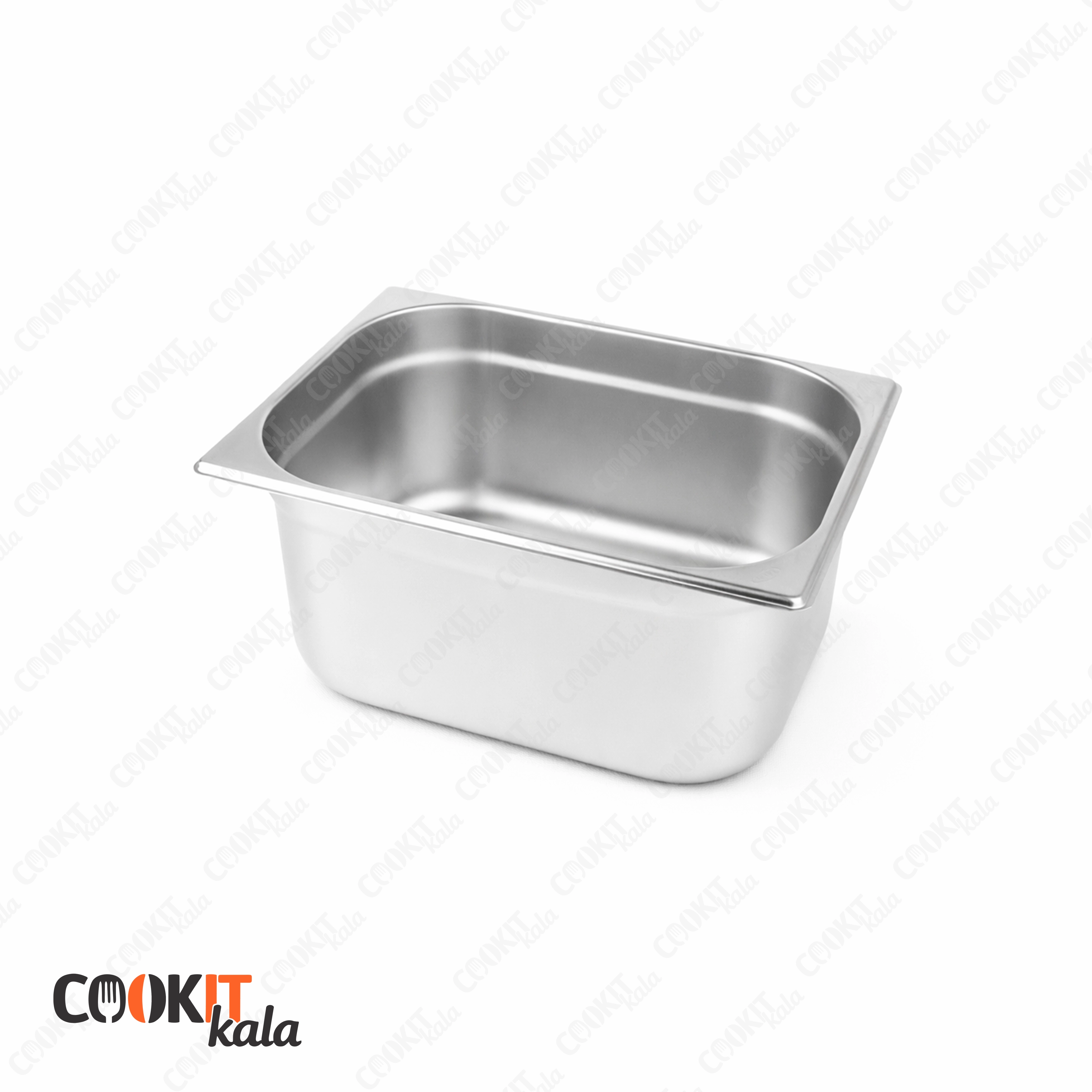 ظرف بن ماری ۱/2 استیل عمق 20 سانتی‌متر سبک (بدون درب)