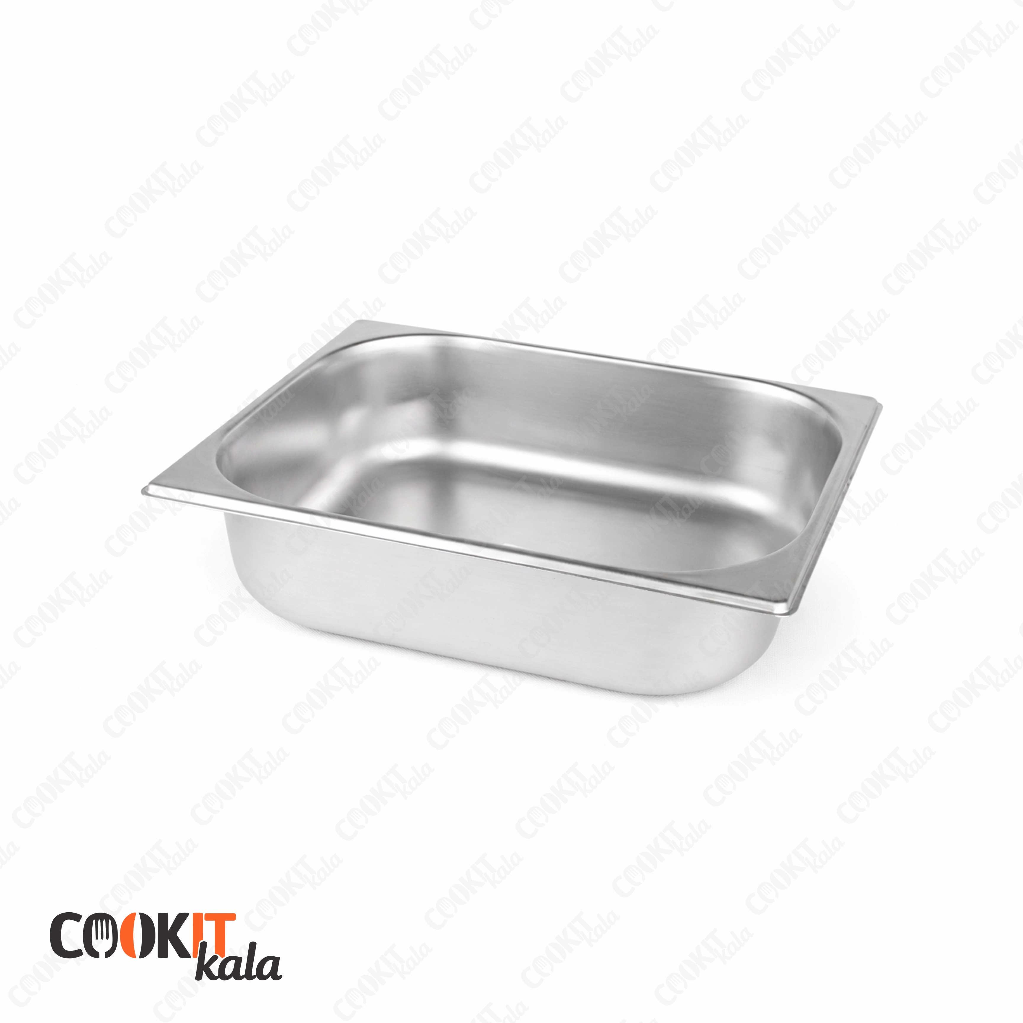 ظرف بن ماری 1/2 استیل عمق 10 سانتی‌متر سنگین (بدون درب)