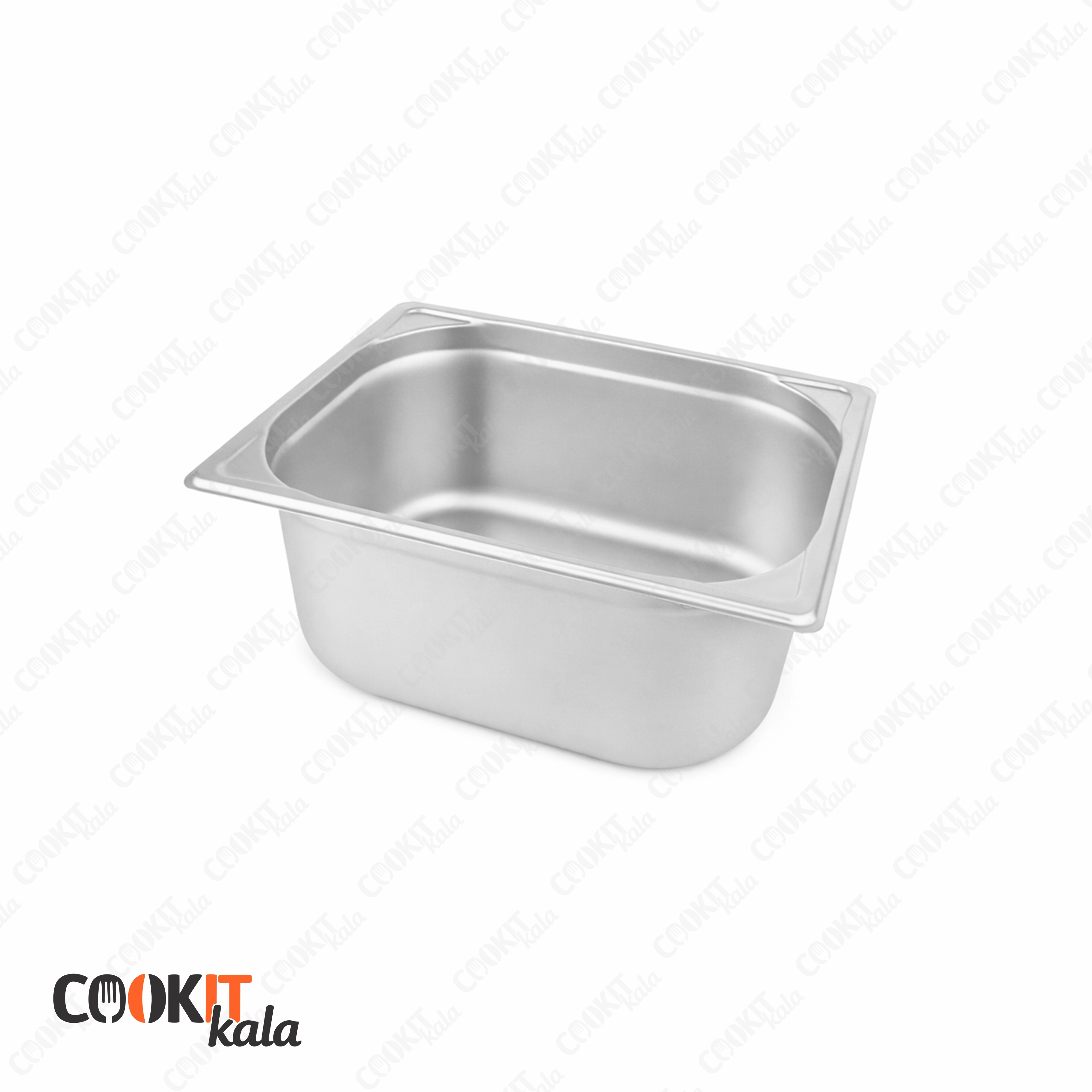 ظرف بن ماری 1/2 استیل عمق 15 سانتی‌متر سنگین (بدون درب)