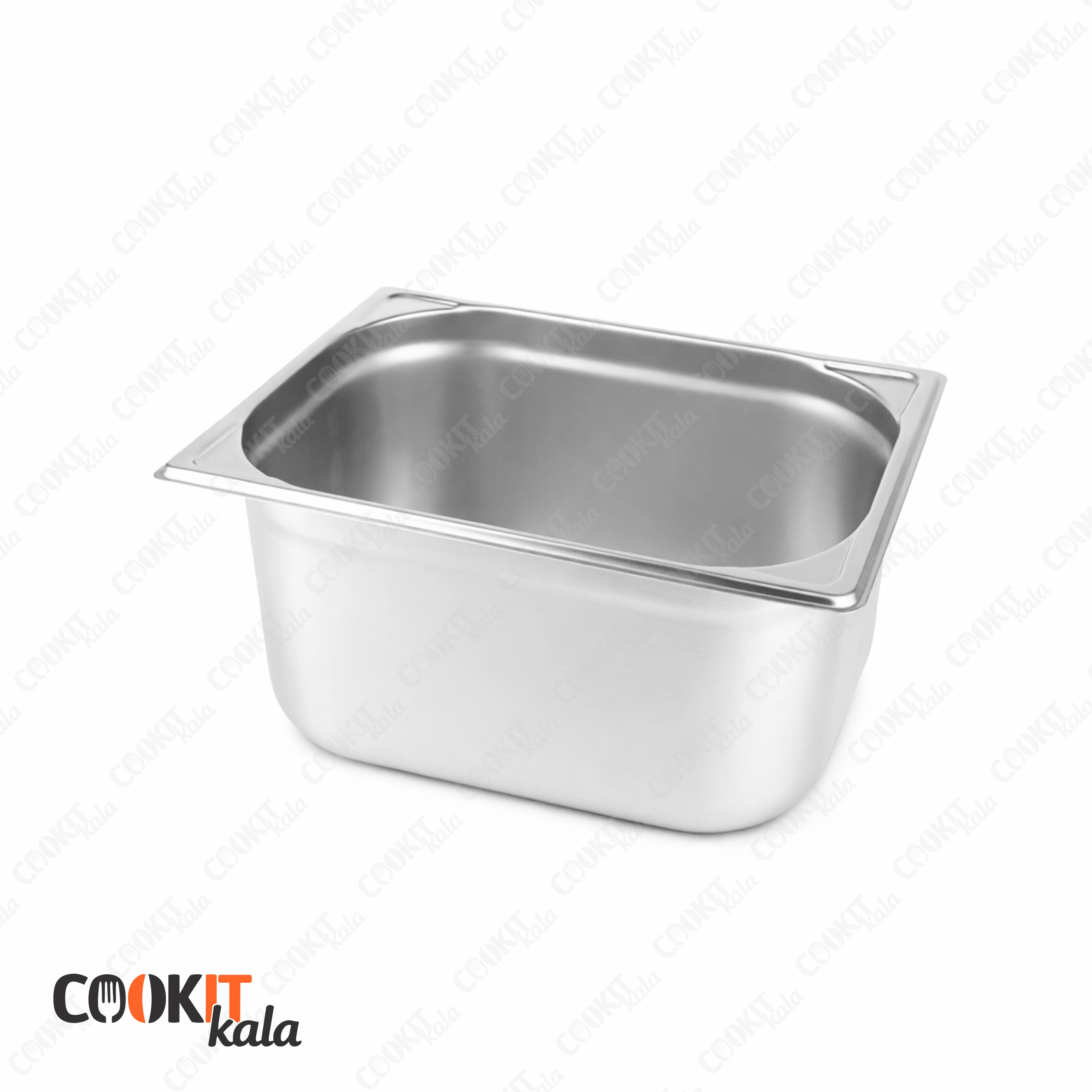 ظرف بن ماری 1/2 استیل عمق 20 سانتی‌متر سنگین (بدون درب)