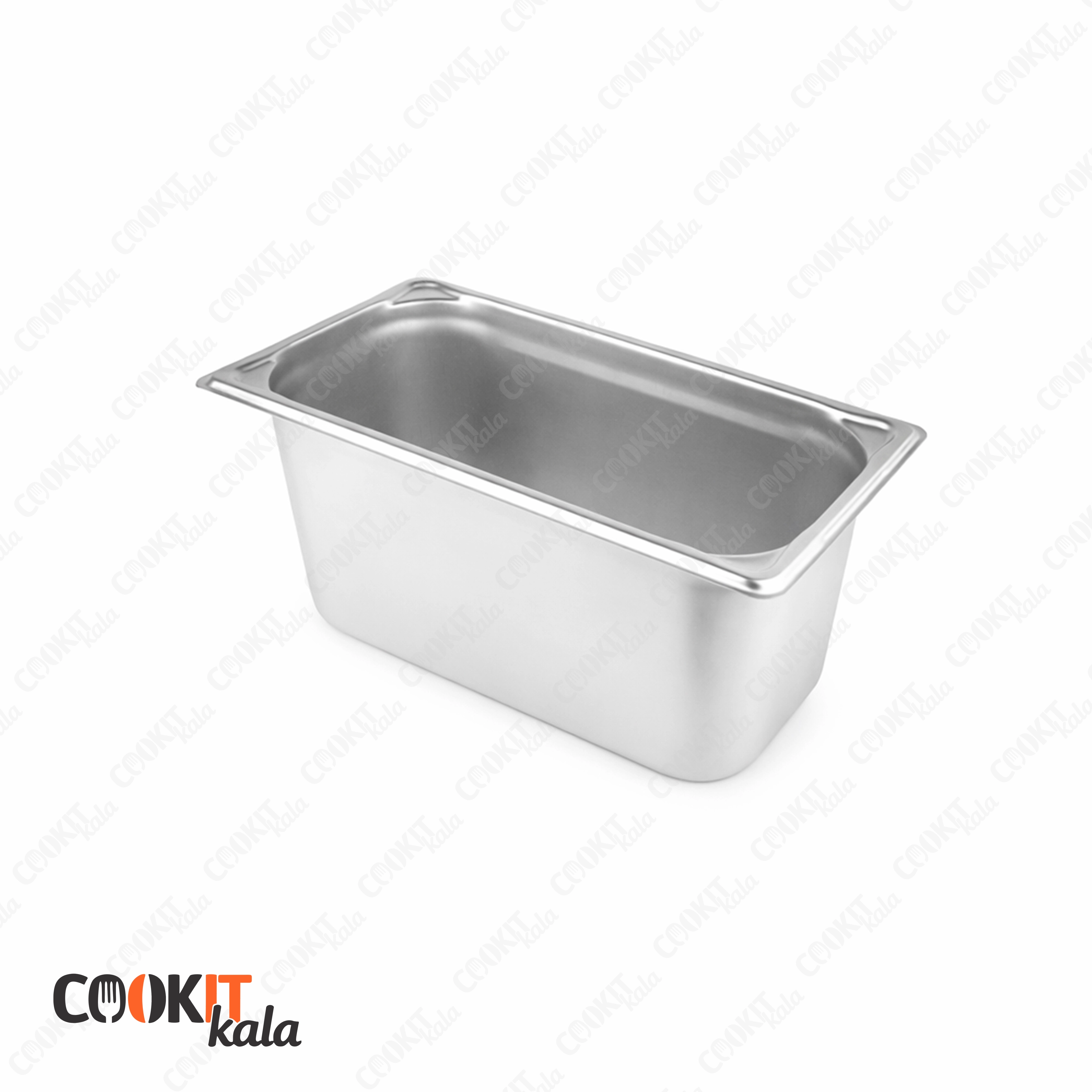 ظرف بن ماری 1/3 استیل عمق 10 سانتی‌متر سنگین (بدون درب)