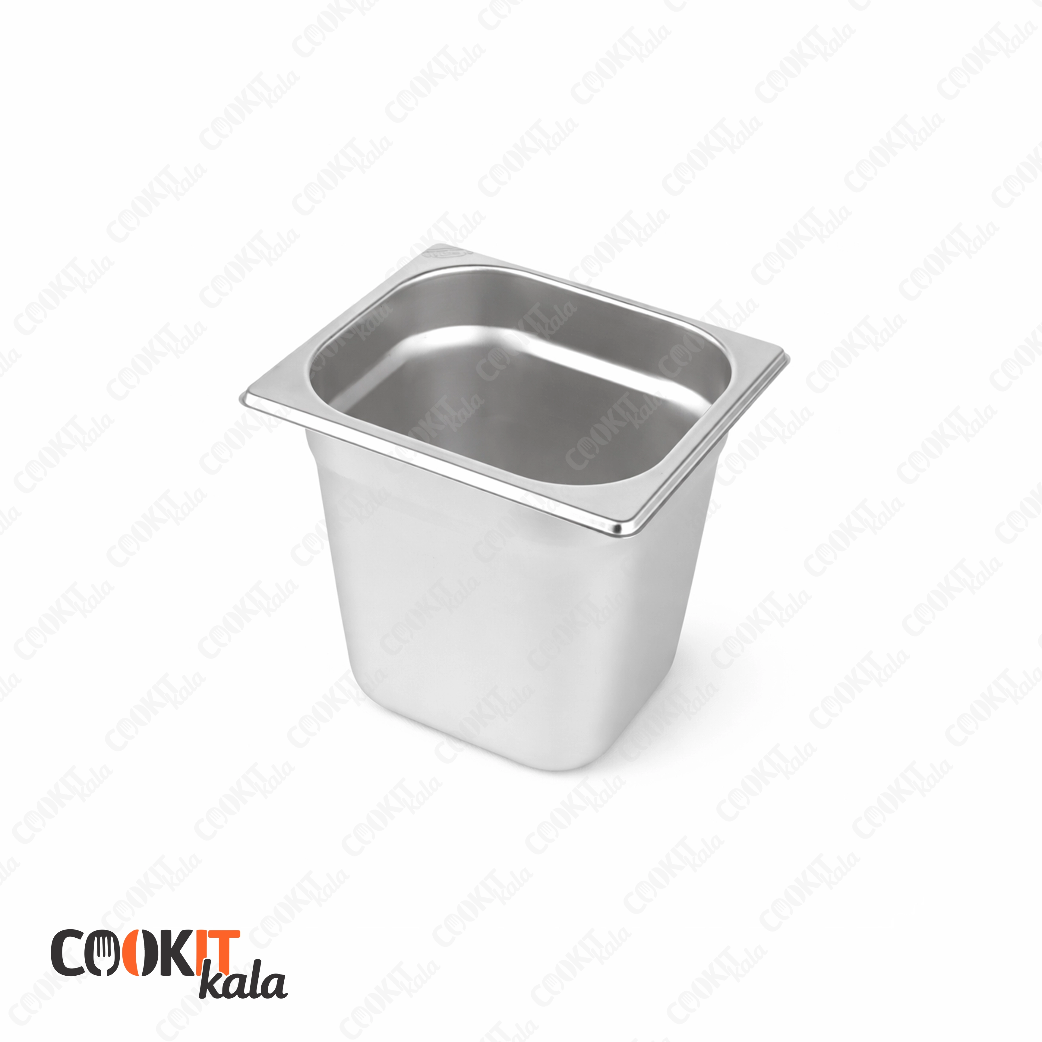 ظرف بن ماری 1/6 استیل عمق 15 سانتی‌متر سنگین (بدون درب)